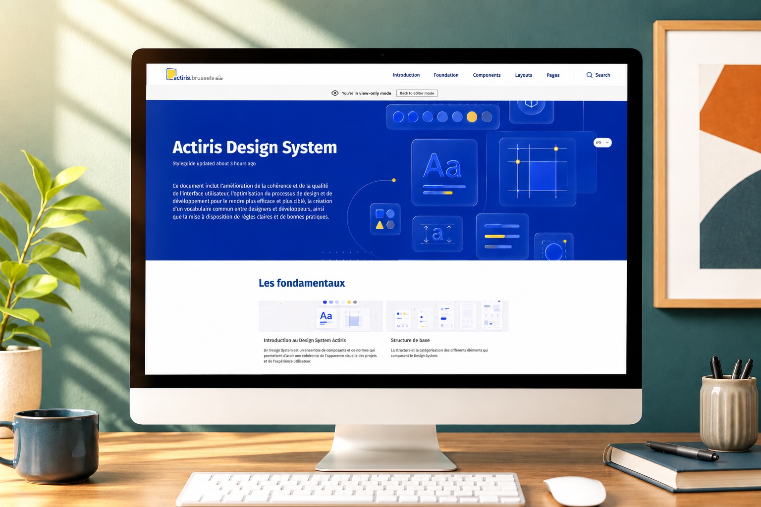 Exemple de documentation de Design System et composants d'interface