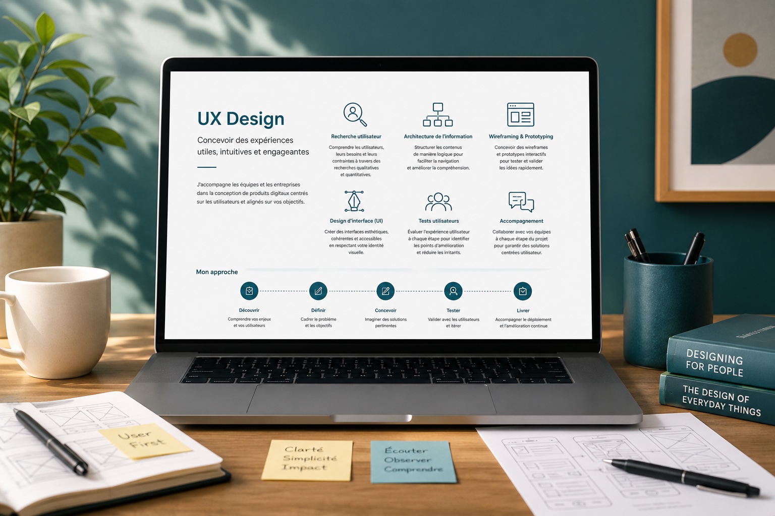 Environnement de travail UX Design et interfaces produit