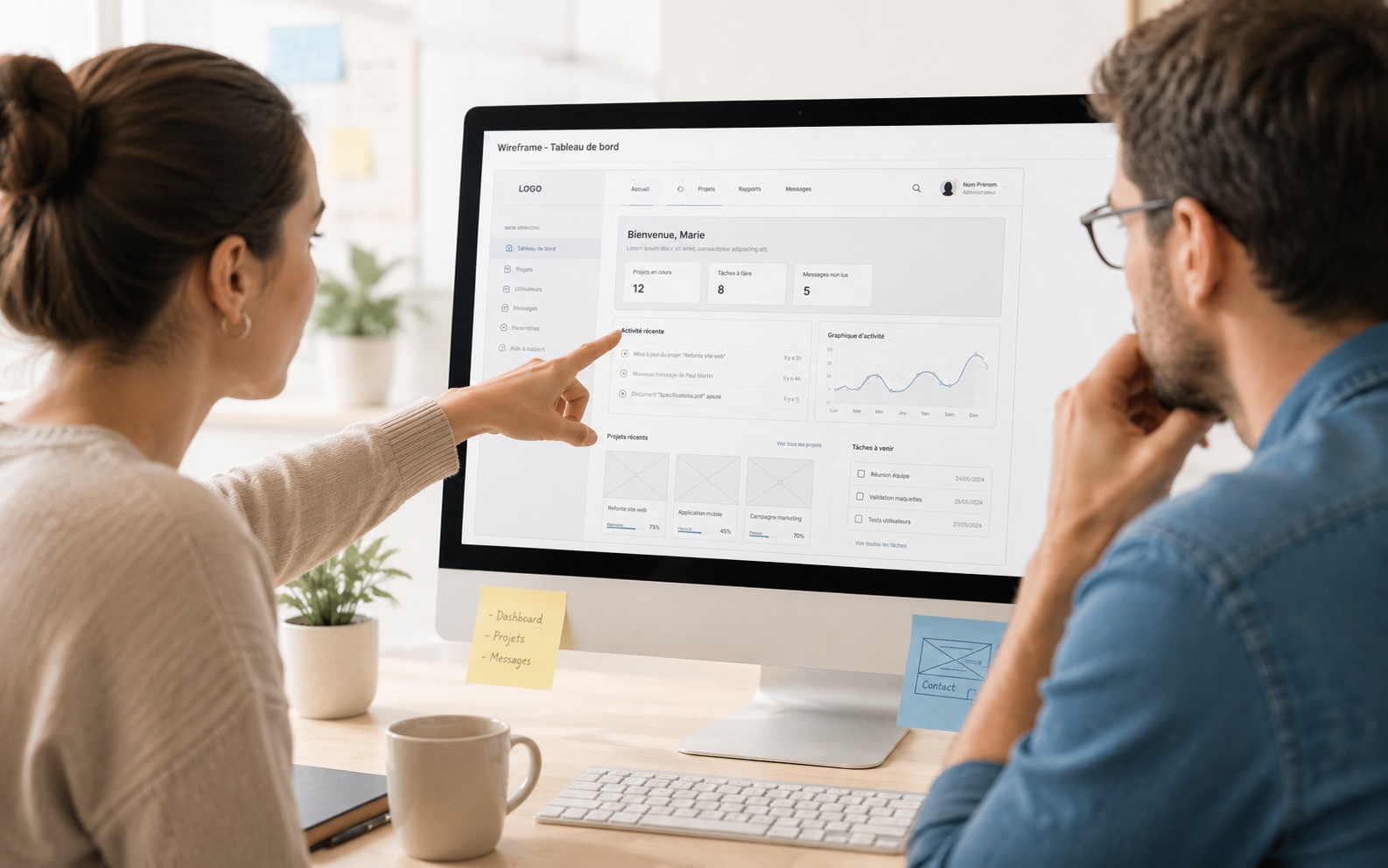 Session de test utilisateur UX en cours